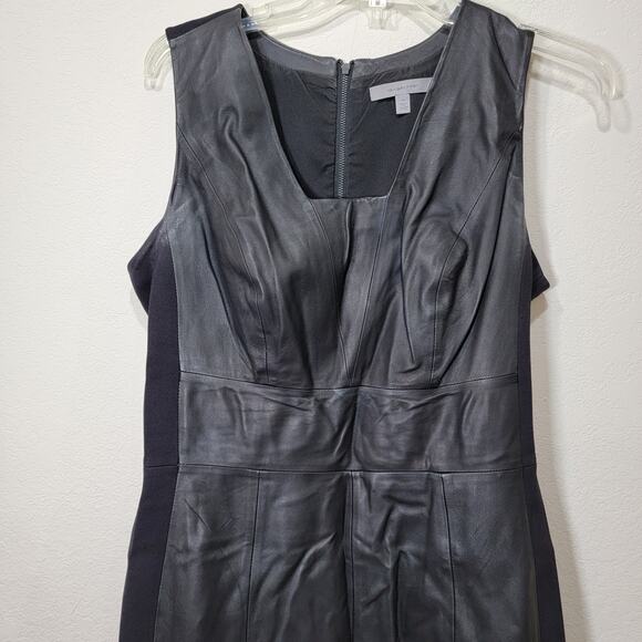 Classiques Entier Leather Dress 6 Black LBD Bodycon Corpgoth 6 Pinup - Picture 2 of 11